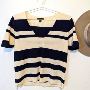 J.Crew Short Sleeve Sweater V-Neck Small